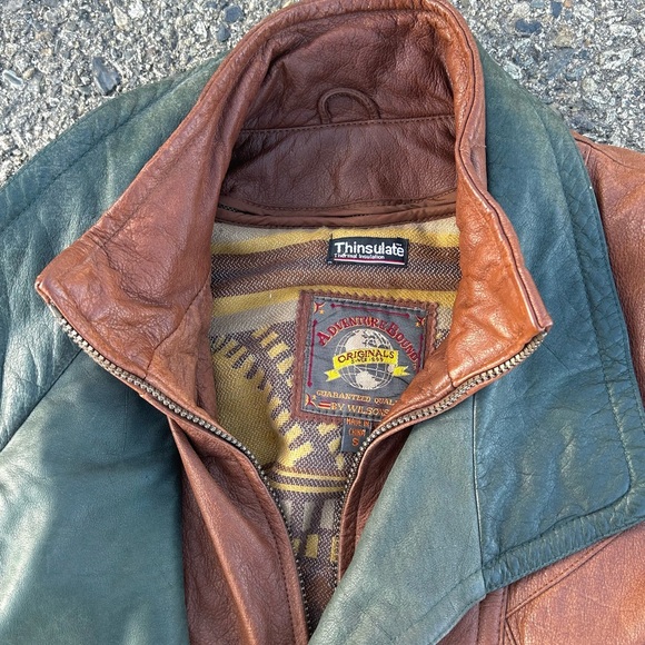 Vintage 90’s Adventure Bound light brown leather jacket - Picture 5 of 6